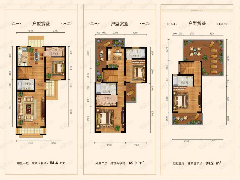 包頭裝修方案中城國際城五室兩廳四衛187平方米